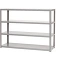 Global Equipment Extra Heavy Duty Shelving, 72"W x 24"D x 72"H, 4 Shelves, Gray 236619